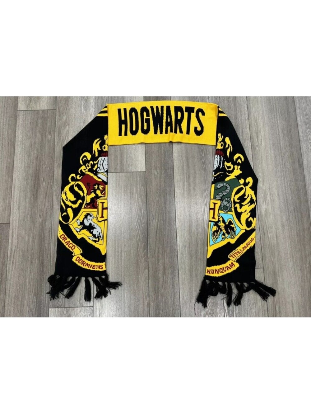 Harry Potter Hogswart Black Scarf Griffindor Ravensclaw Slytherin Hufflepuff
